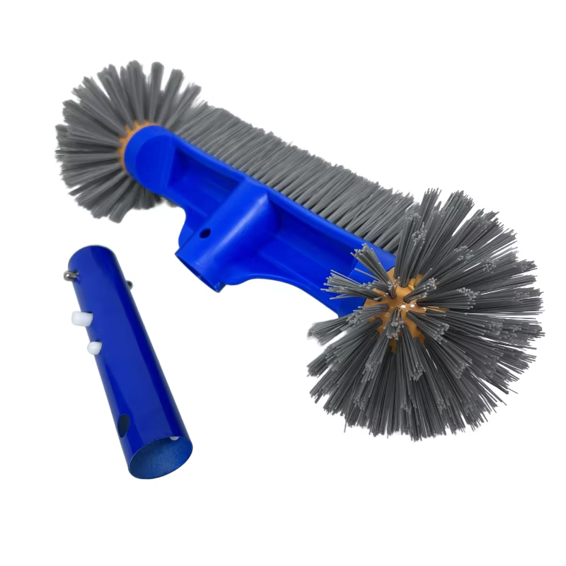 Tête de brosse pour piscine avec extrémités rondes
