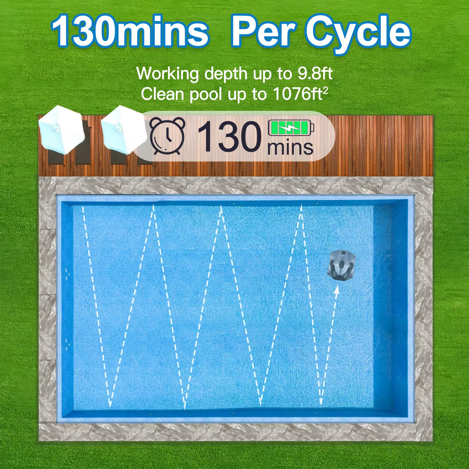 Nettoyeur de piscine robot