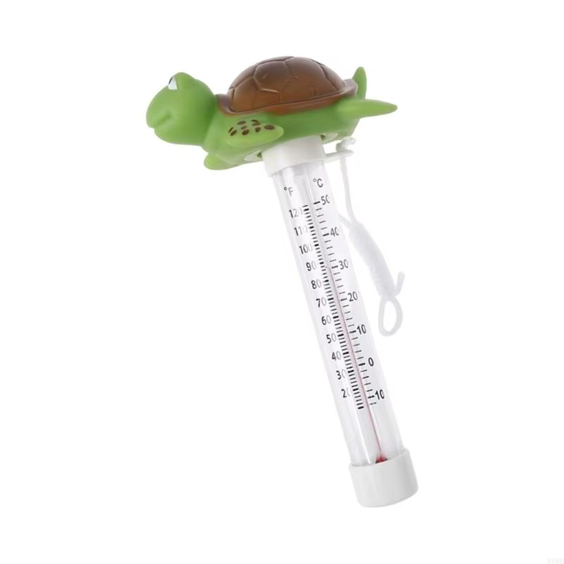 Thermomètres piscine flottants, joli grand écran facile à lire, avec attaches
