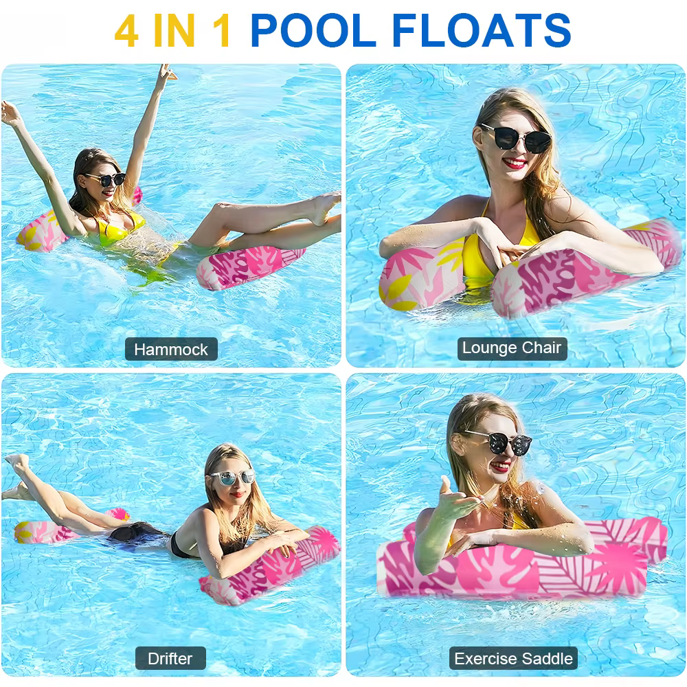 1 Pack de Hamacs Flottants pour Piscine pour Adultes