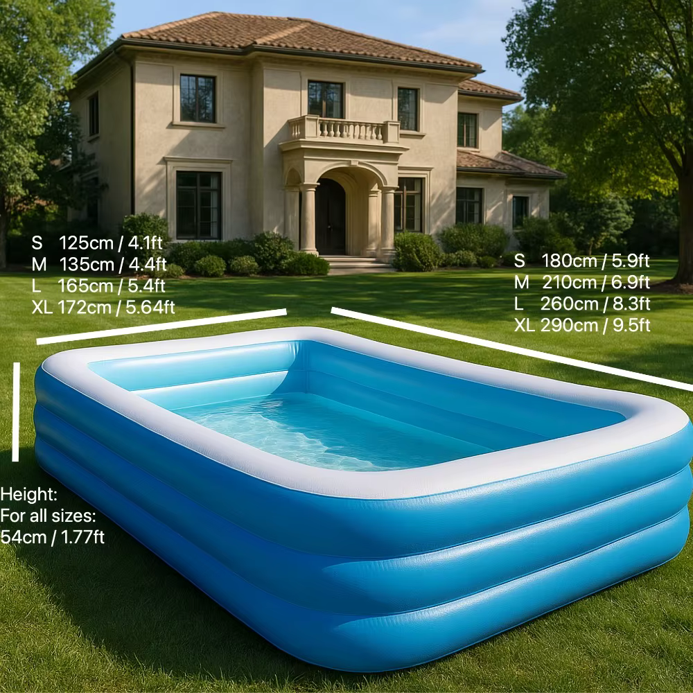 Piscine gonflable rectangulaire pour usage domestique