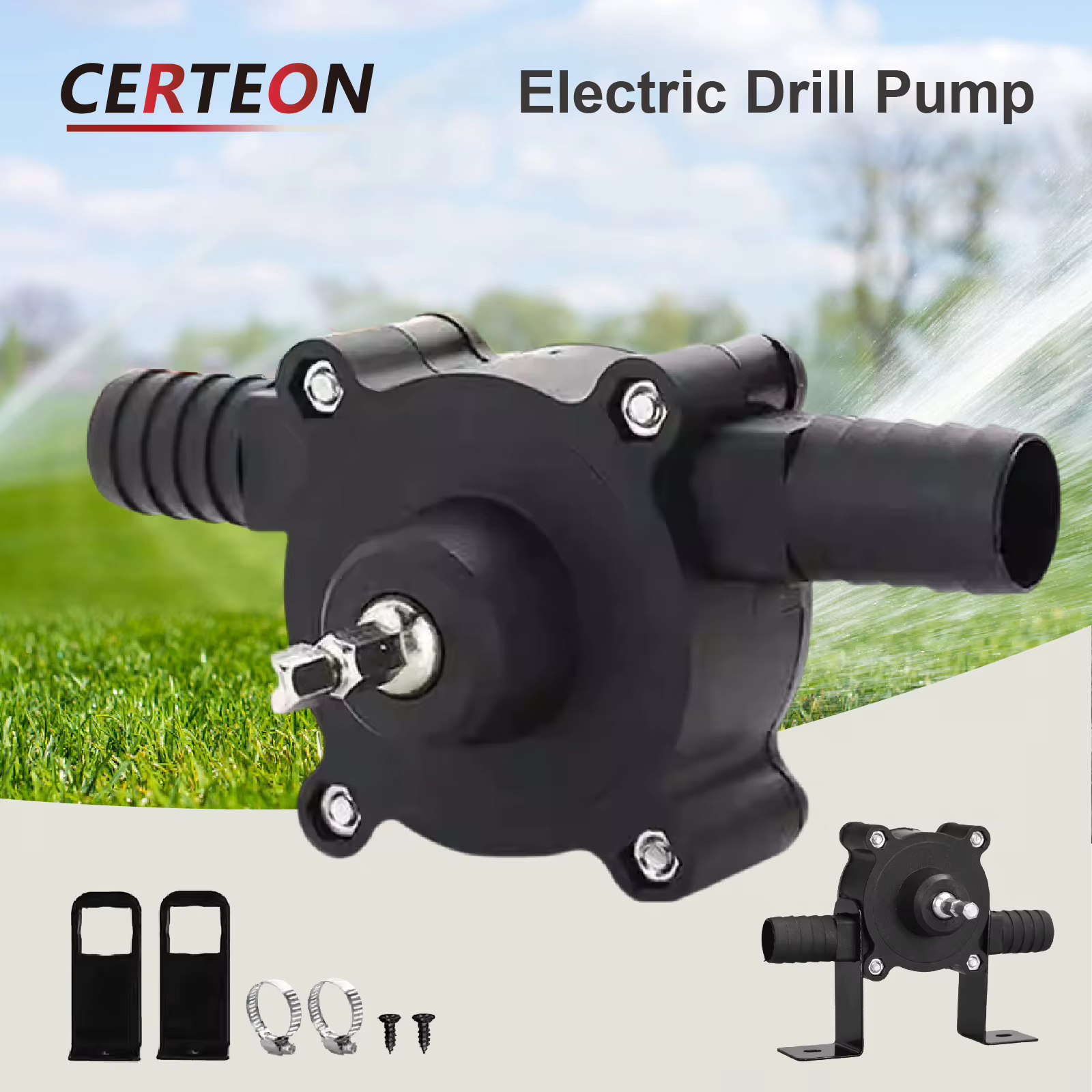 Pompe à Eau Portative pour Perceuse Électrique Mini
