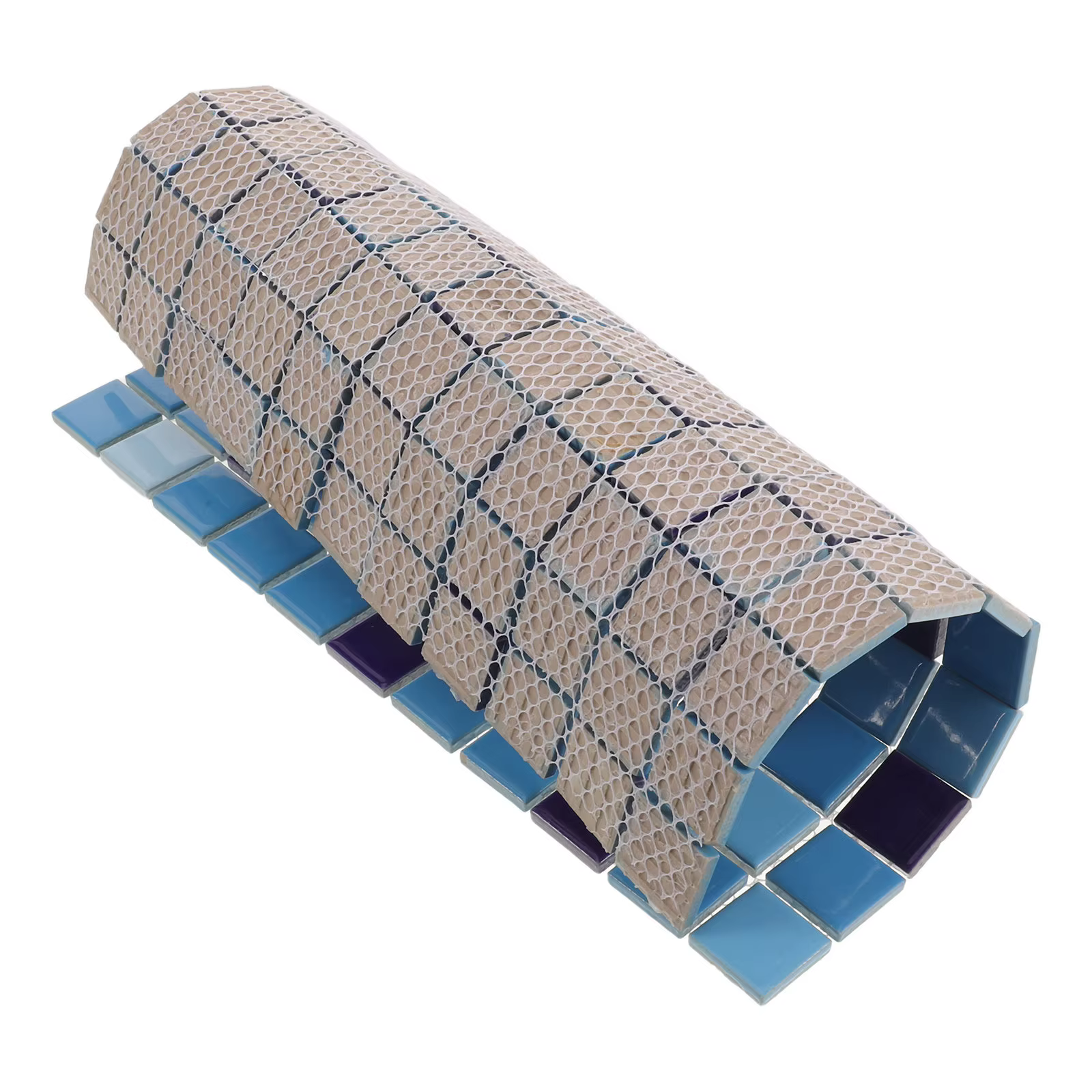 Kit de réparation de carreaux de piscine en céramique brillants 12x12 pouces, antidérapants, mosaïque bleue pour sol, cuisine, salle de bain, décoratifs