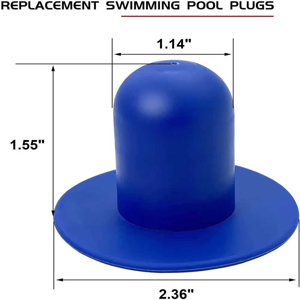 Lot de 4 bouchons de trou de filtre pour piscine INTEX