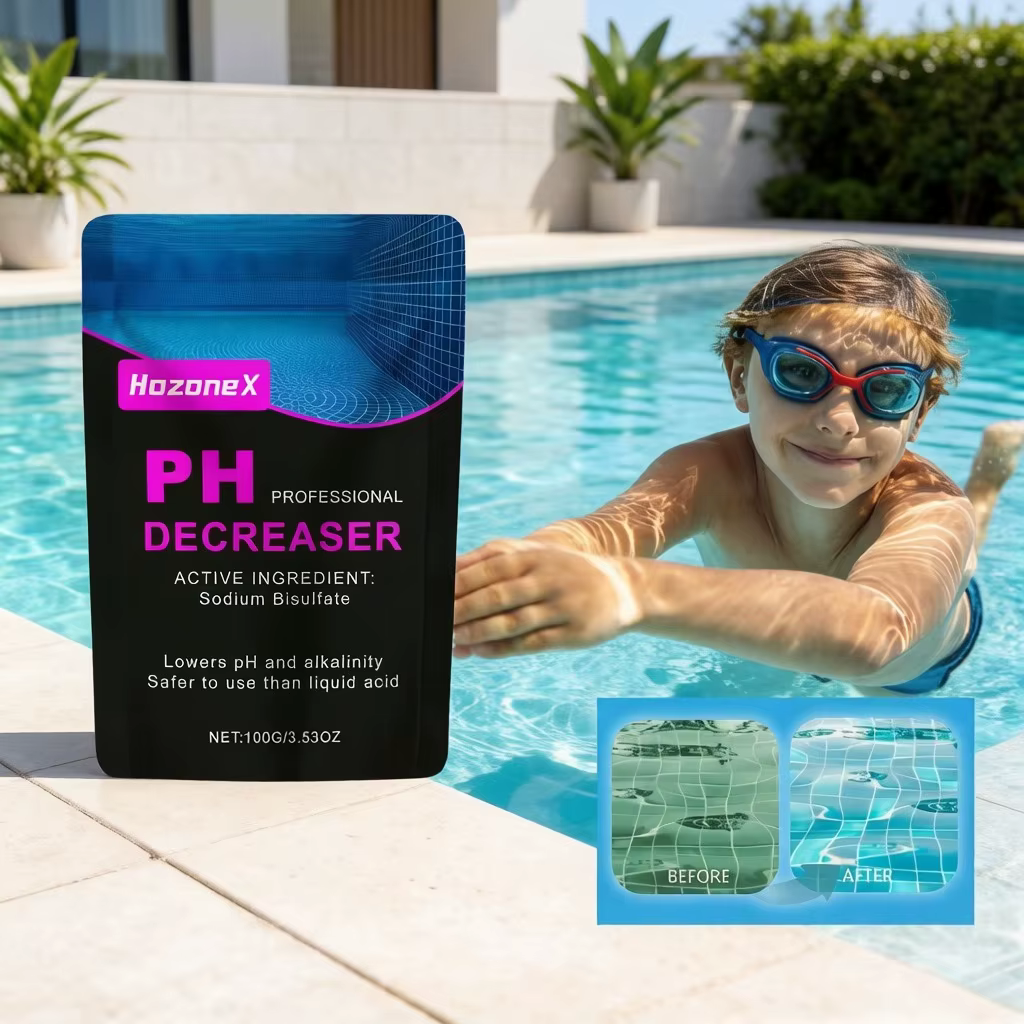 Réducteur de pH pour piscine domestique
