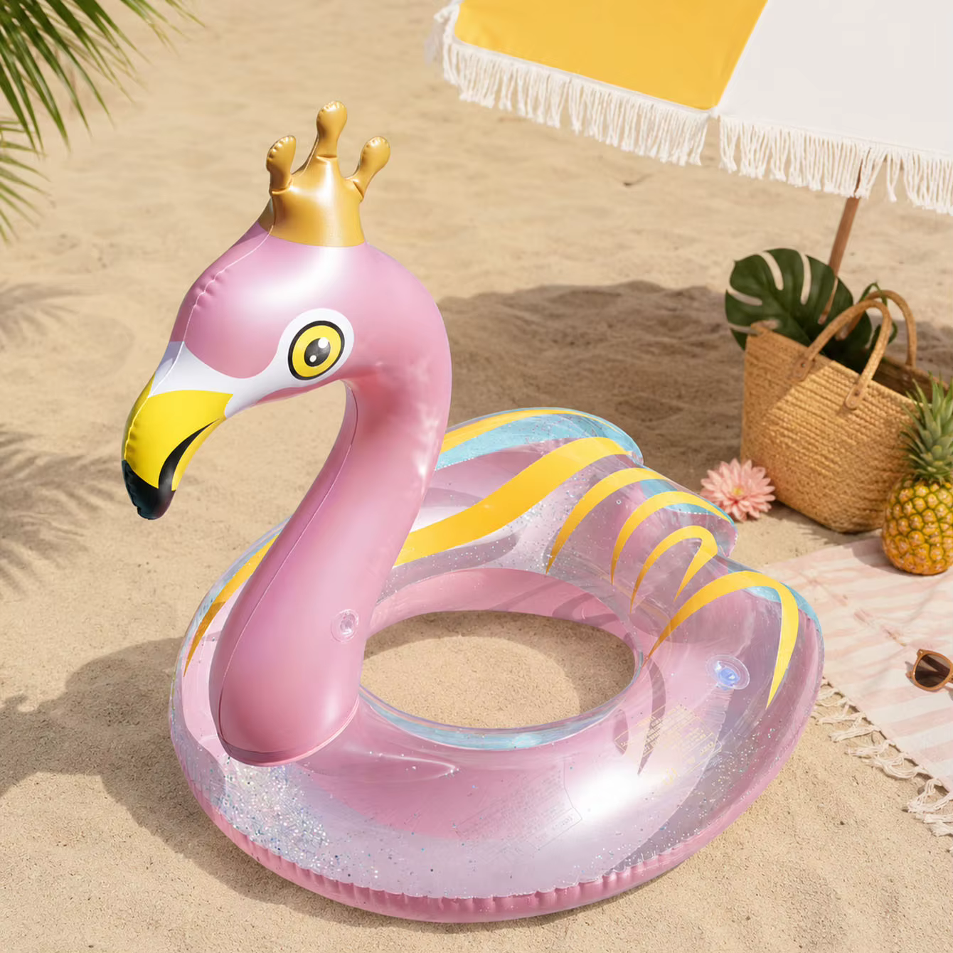 1PC Flotteur gonflable flamant rose pour piscine
