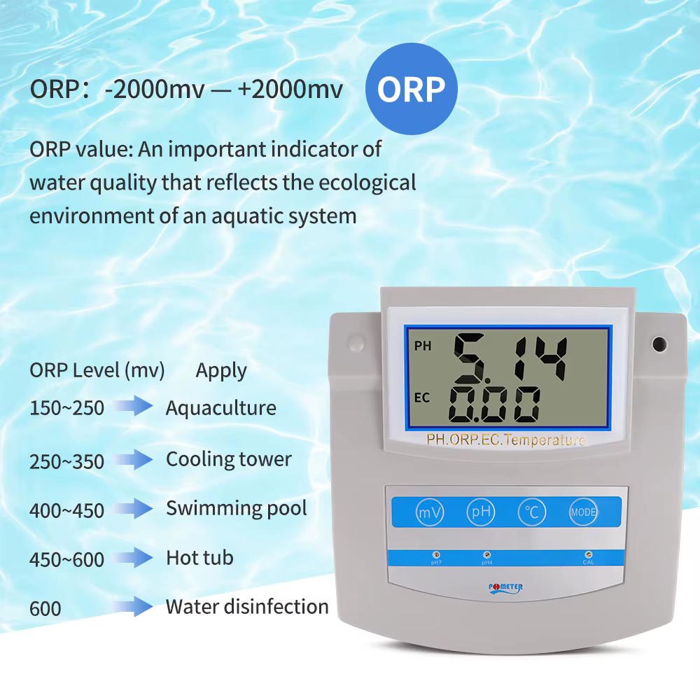 Testeur de qualité de l'eau PH/TDS/EC/ORP/CF/Temp 6 en 1
