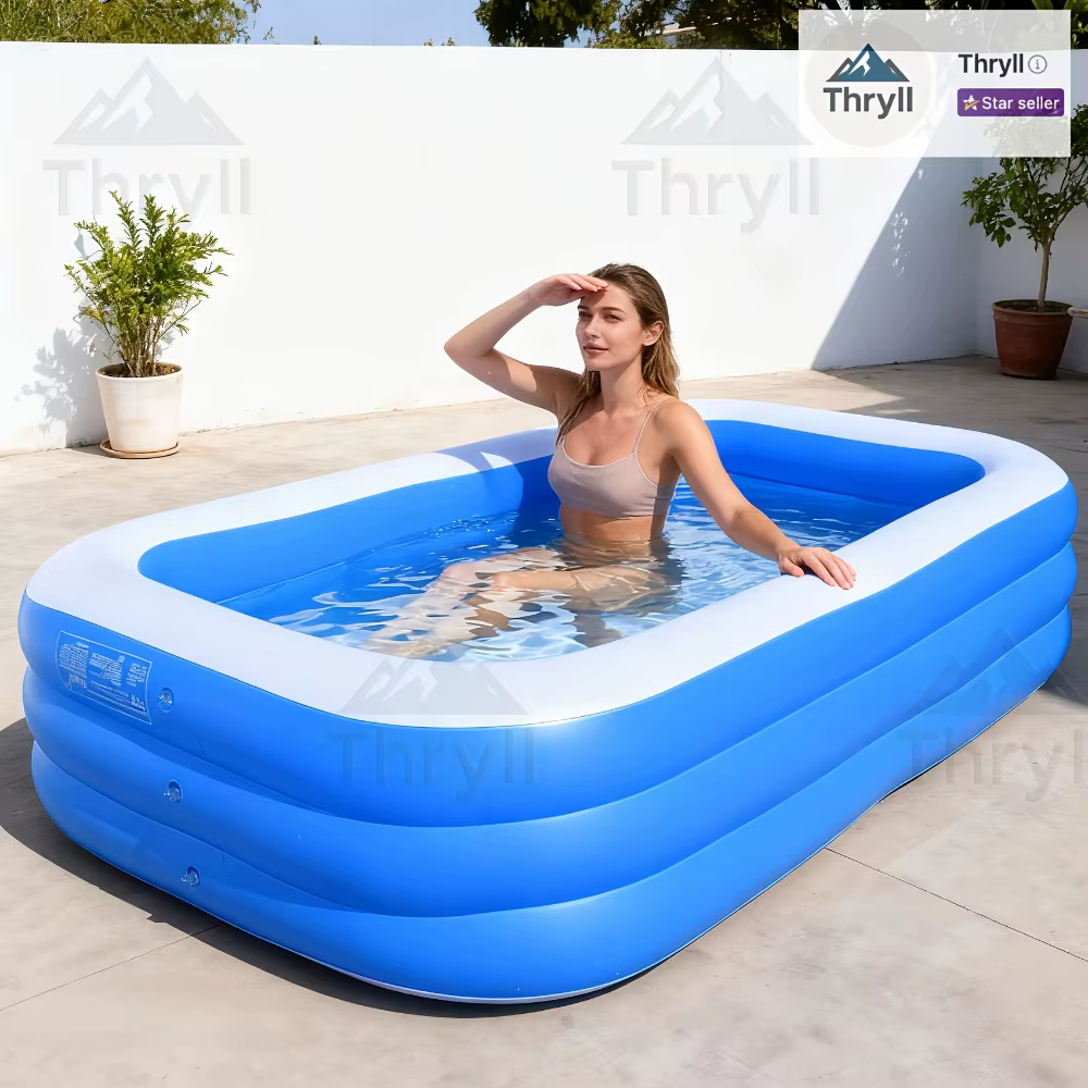 Piscine gonflable rectangulaire pour usage domestique