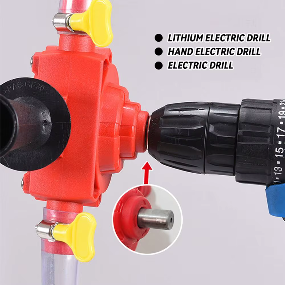 Petite perceuse électrique pompe d'entraînement tige ronde auto-amorçante auto-aspiration