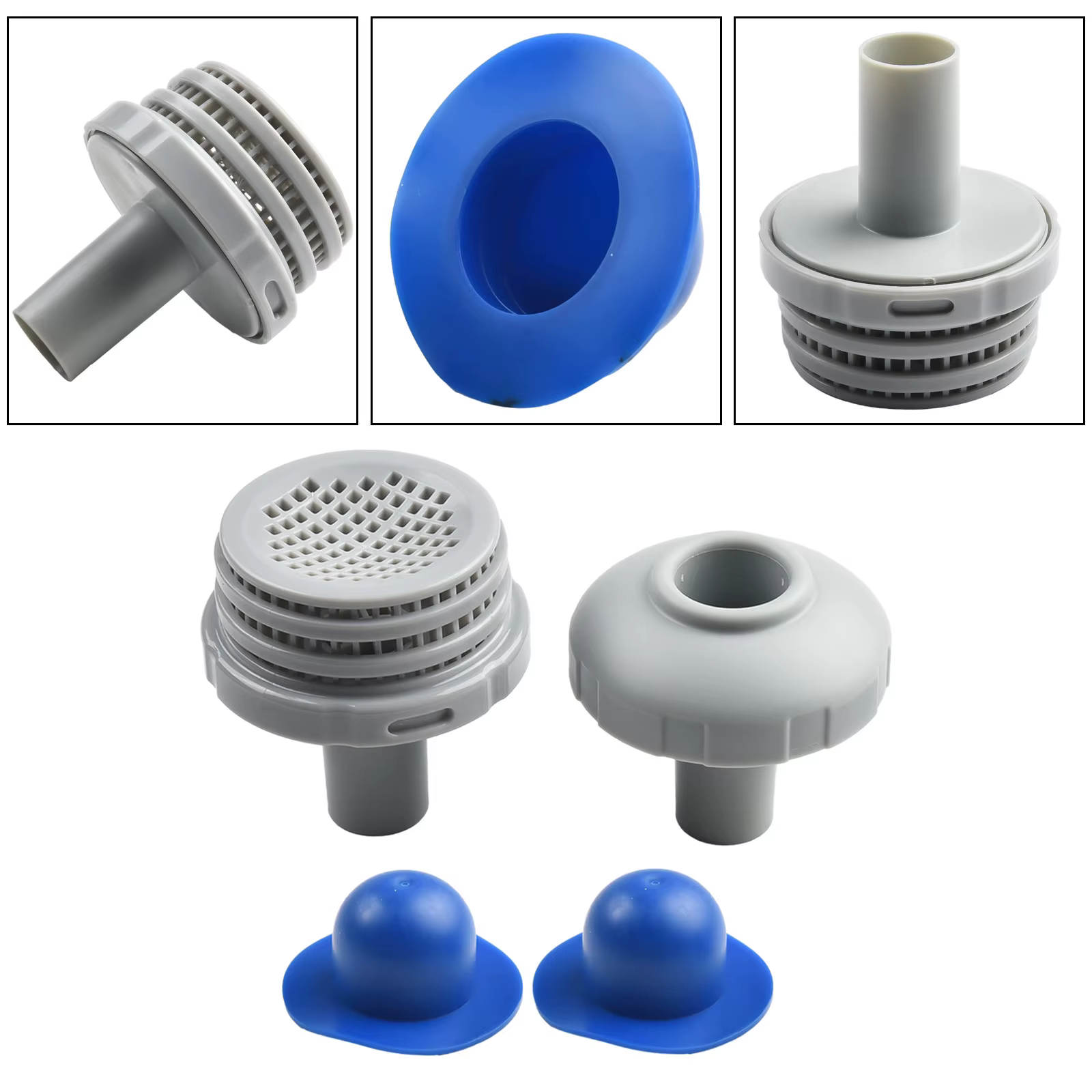 Kit d'assemblage d'entrée et de sortie de piscine pour modèles INTEX hors sol avec raccord de tuyau de 32 mm et