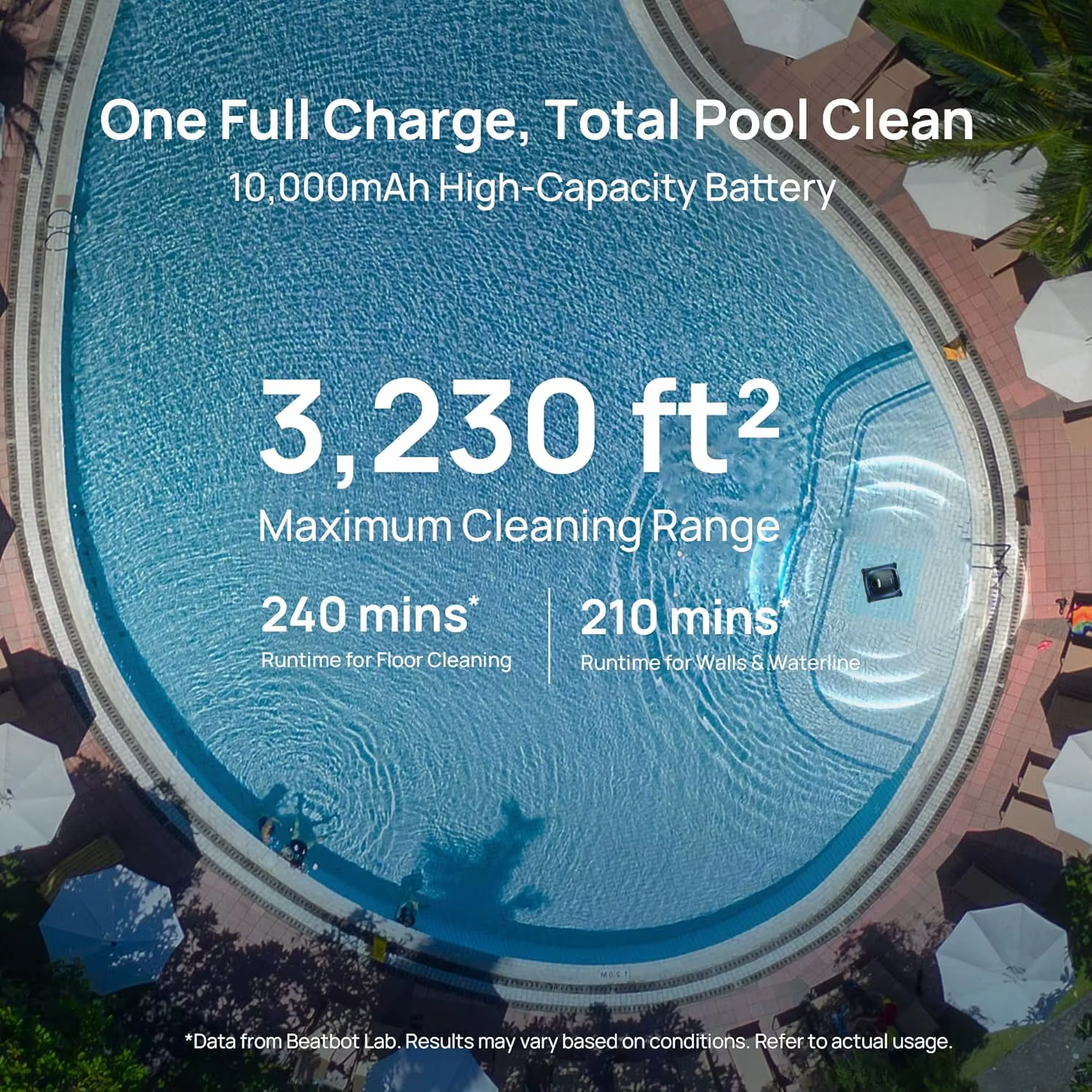Nouveau robot aspirateur de piscine sans fil NewBeatbot AquaSense 2