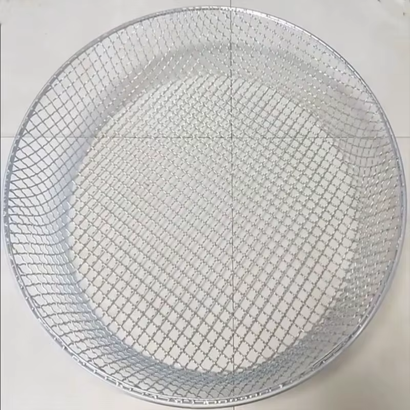Acier inoxydable robuste jardin métal pêche grand sol tamis Filtration grandes pierres plantation Pot outils de culture