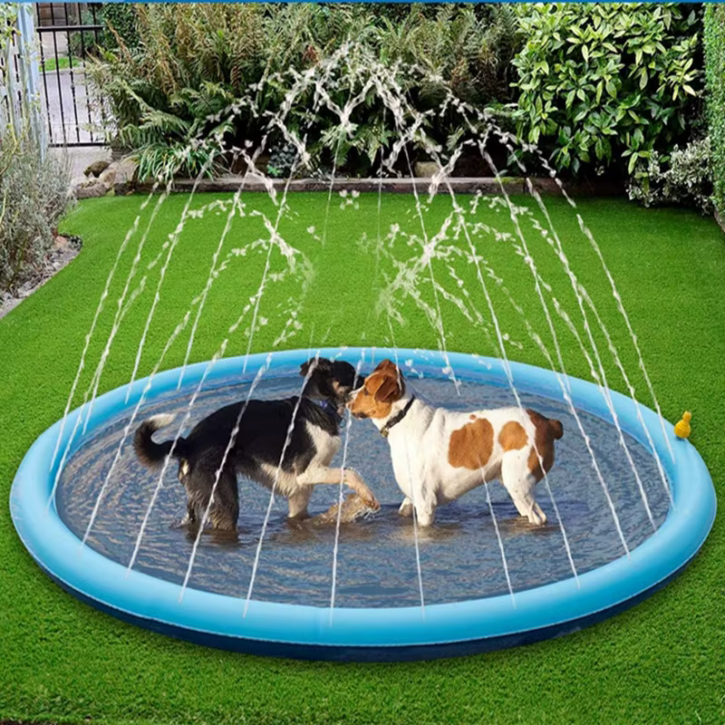 Piscine gonflable pour animaux de compagnie d'été