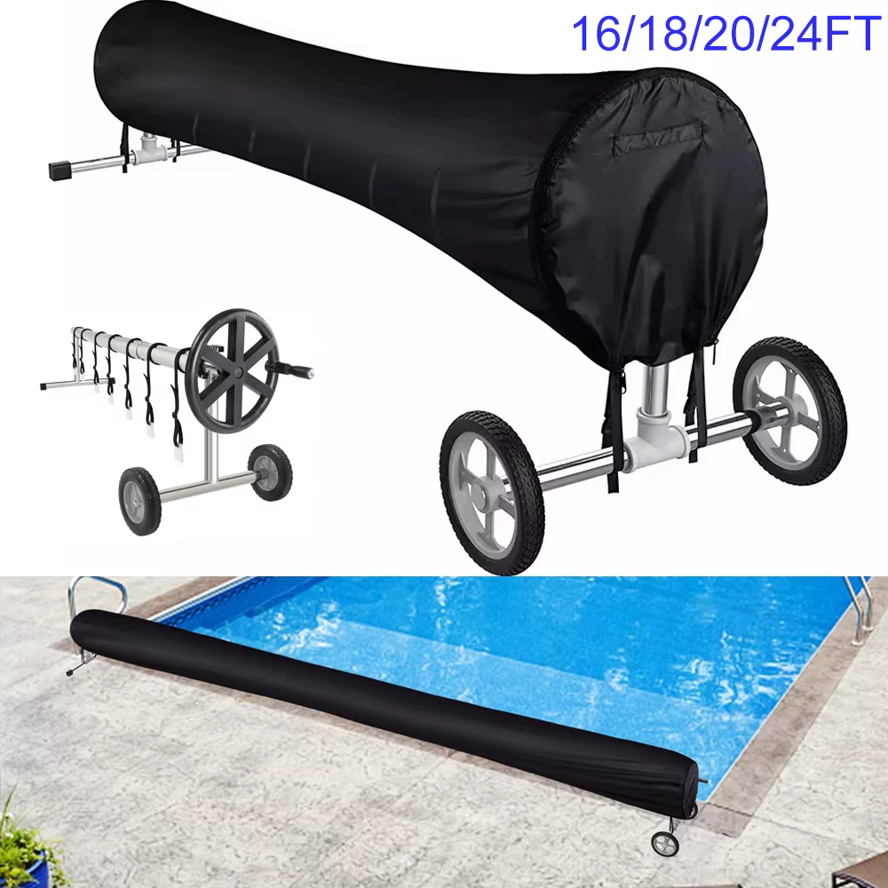 Enrouleur de couverture solaire pour piscine 16/18/20/24FT