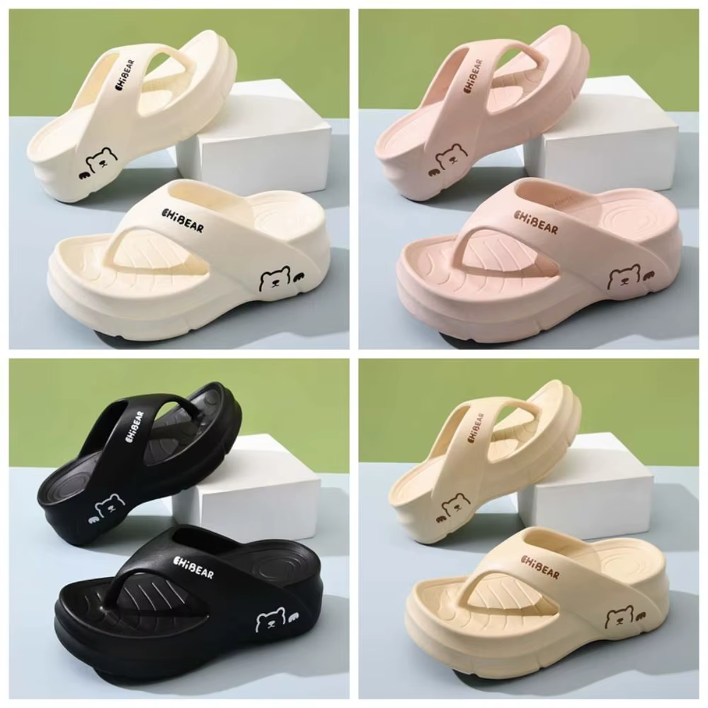 Tongs antidérapantes à semelle épaisse pour piscine