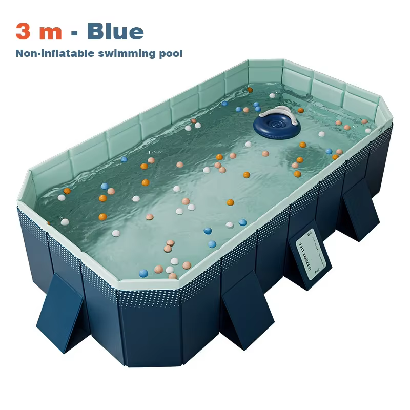 Piscine hors-sol pliable grande taille pour la famille