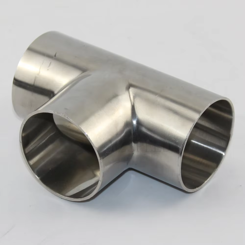 Té en acier inoxydable 304 OD 19 mm-102 mm Acier inoxydable 1