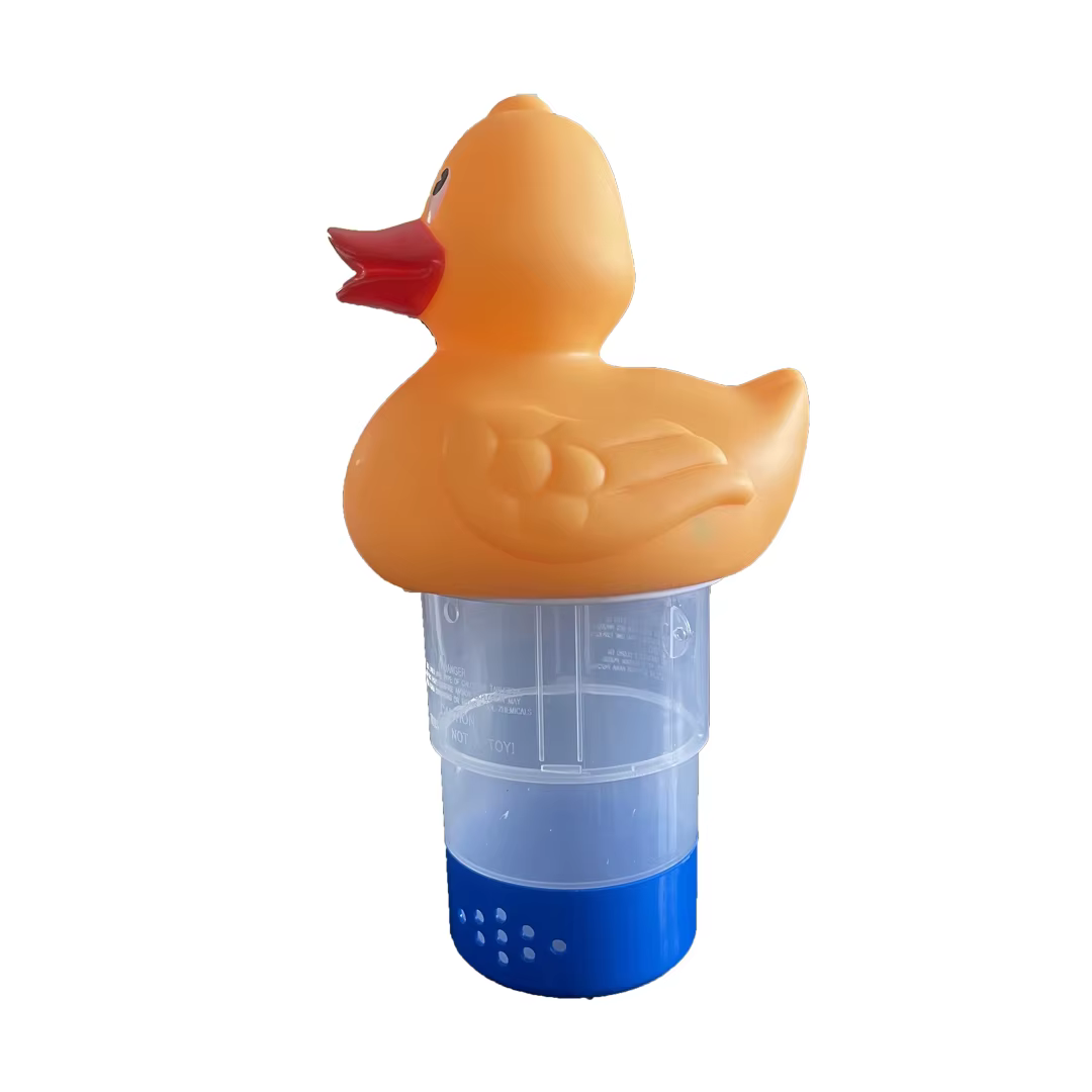 Distributeur de chlore flottant pour piscine (canard jaune)