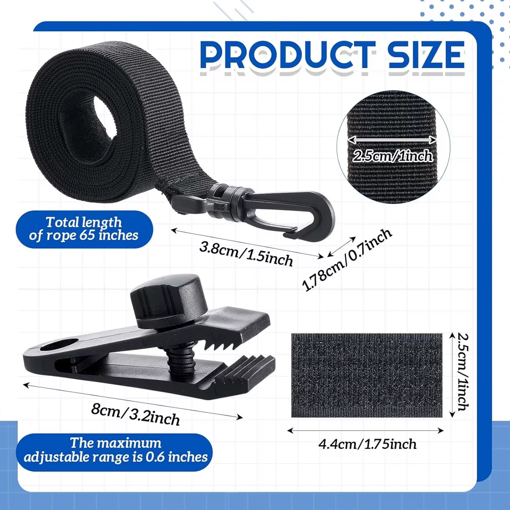 Kit d'attaches pour enrouleur de bâche solaire de piscine 36/30/24/18 pièces