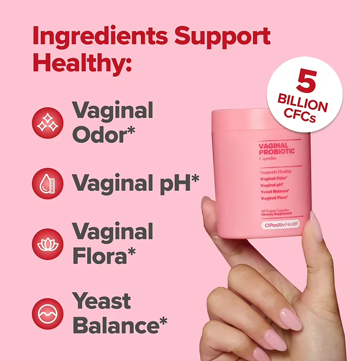 Probiotiques Vagianl pour Femmes Équilibre du pH avec Prébiotiques - Complément Alimentaire pour la Santé Vaginale Favorise une Odeur Vaginale Saine et une Flore Vaginale Saine