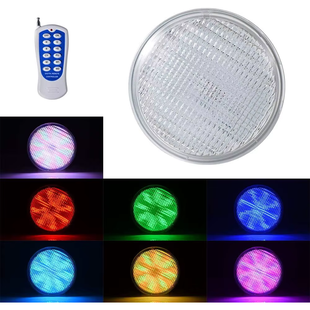 LED ampoule de piscine RGB multicolore E26 Base Par56 sous l'eau lampe