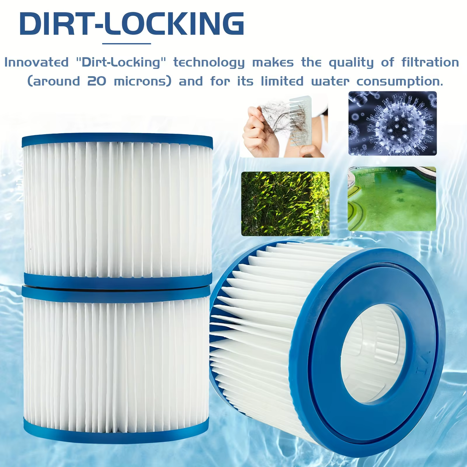 Cartouche filtrante de Type VI pour filtre de piscine de remplacement Bestway