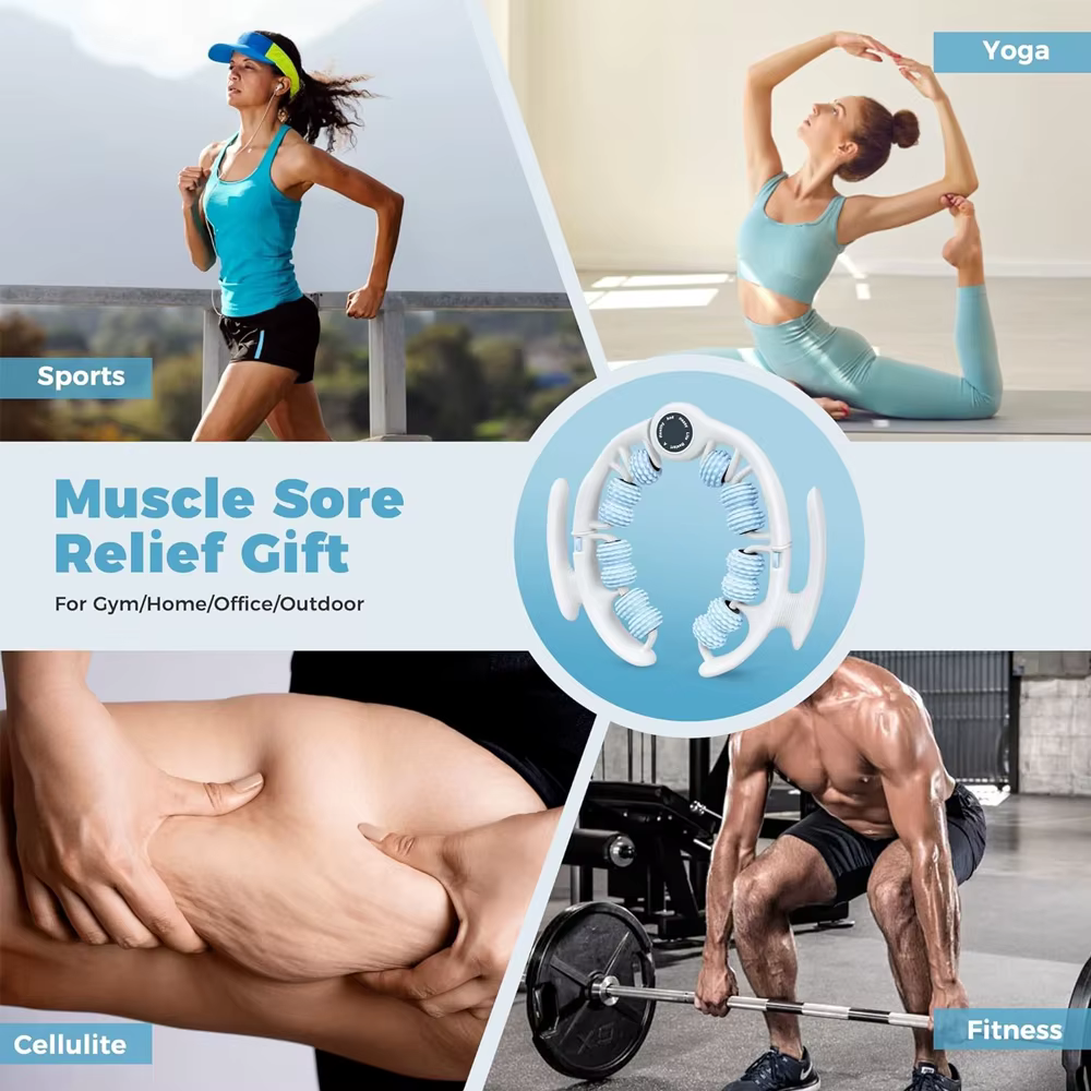 Outil de massage anti-cellulite - Masseur de drainage lymphatique - Rouleau musculaire, massage profond des fascias, élimination des bosses cutanées, cuisses/fesses