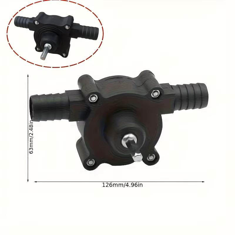 Pompe de transfert de liquide électrique portable mini auto-amorçante pour perceuse, huile diesel, eau, outil de jardinage et d'extérieur