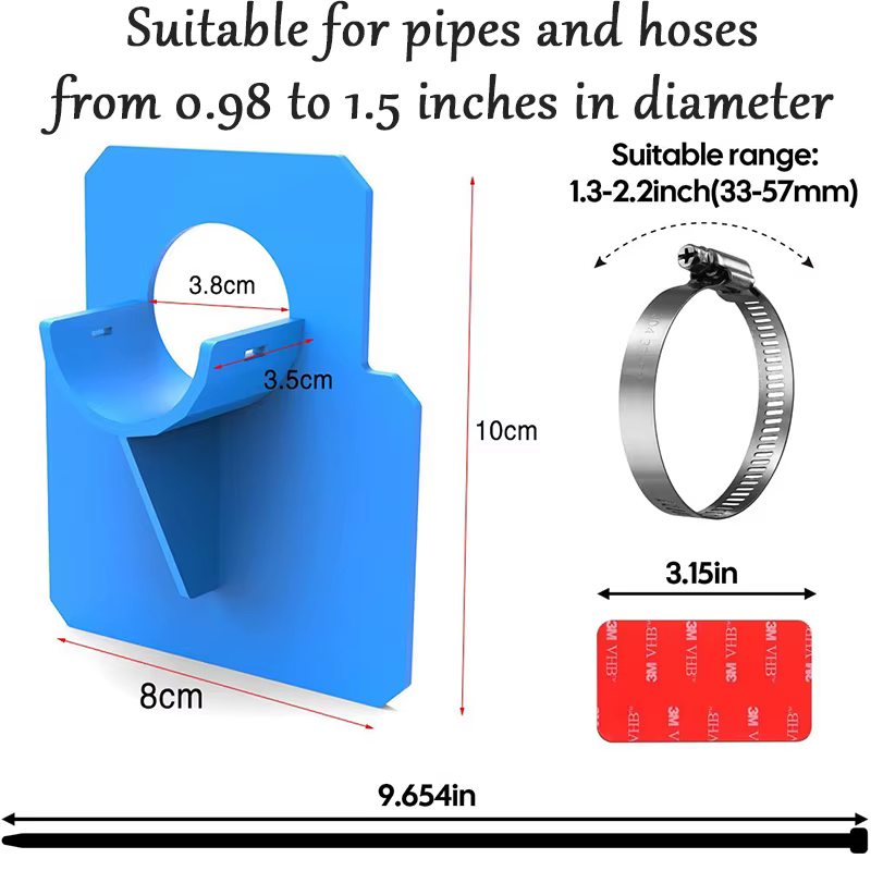 Support de fixation de tuyau de piscine