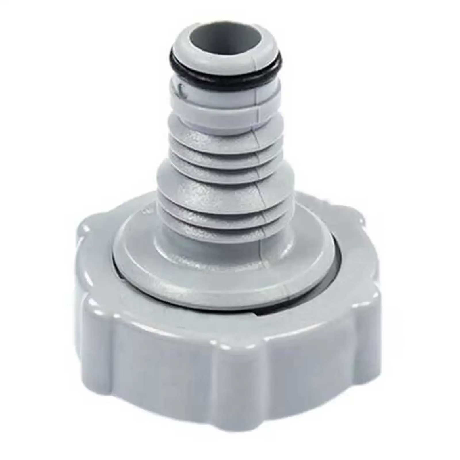 Vanne de Vidange P6H1419 pour Piscine, 1 Pièce, Adaptateur de Tuyau Gris