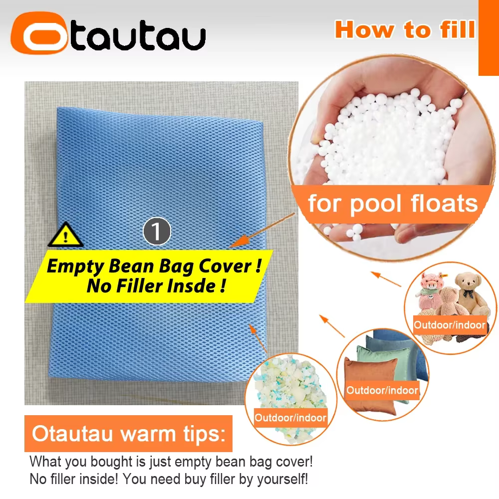 La couverture de sac de haricots Seastar en maille pour piscine OTAUTAU flotteurs DD199【Pas de remplissage à l'intérieur! Vous devez acheter des remplisseurs par vous-même!】