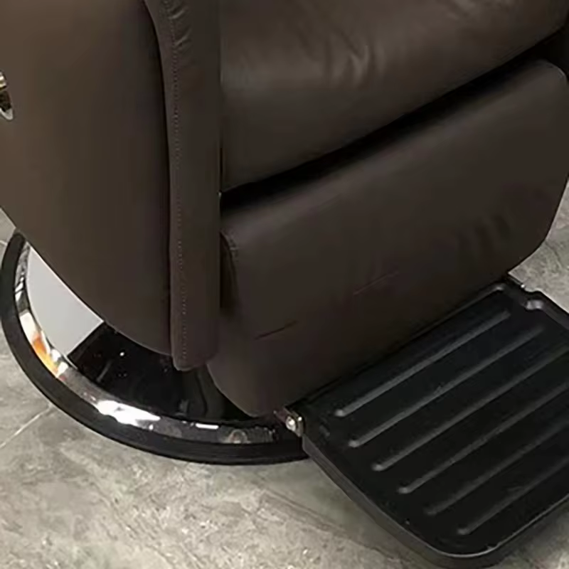 Chaise de barbier de luxe à la mode en acier inoxydable chaise de barbier classique multifonctionnelle Unique confortable Silla meubles de Salon de beauté