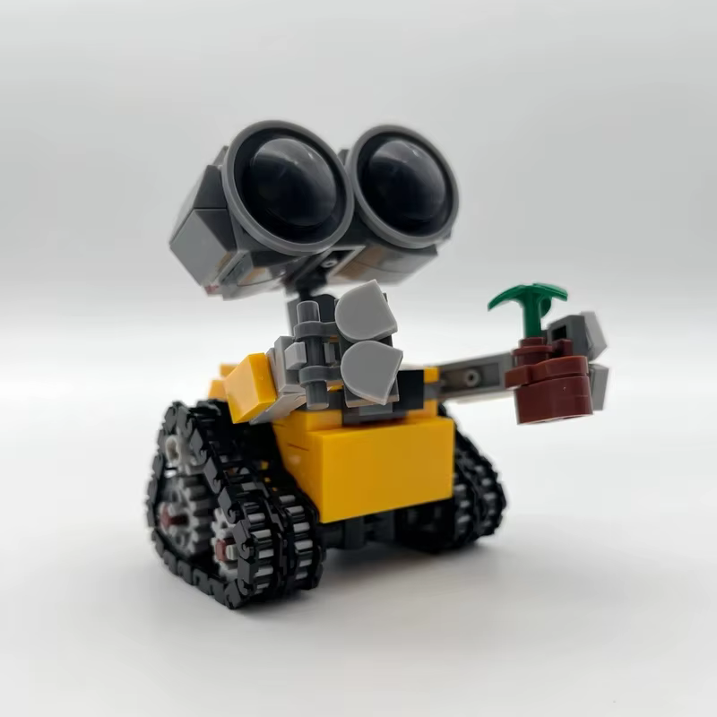 Film classique, plus de 200 pièces, mini robot Wall-e, blocs de construction MOC, modèle DIY, kits de briques, jouets créatifs pour enfants, cadeaux pour enfants et adultes