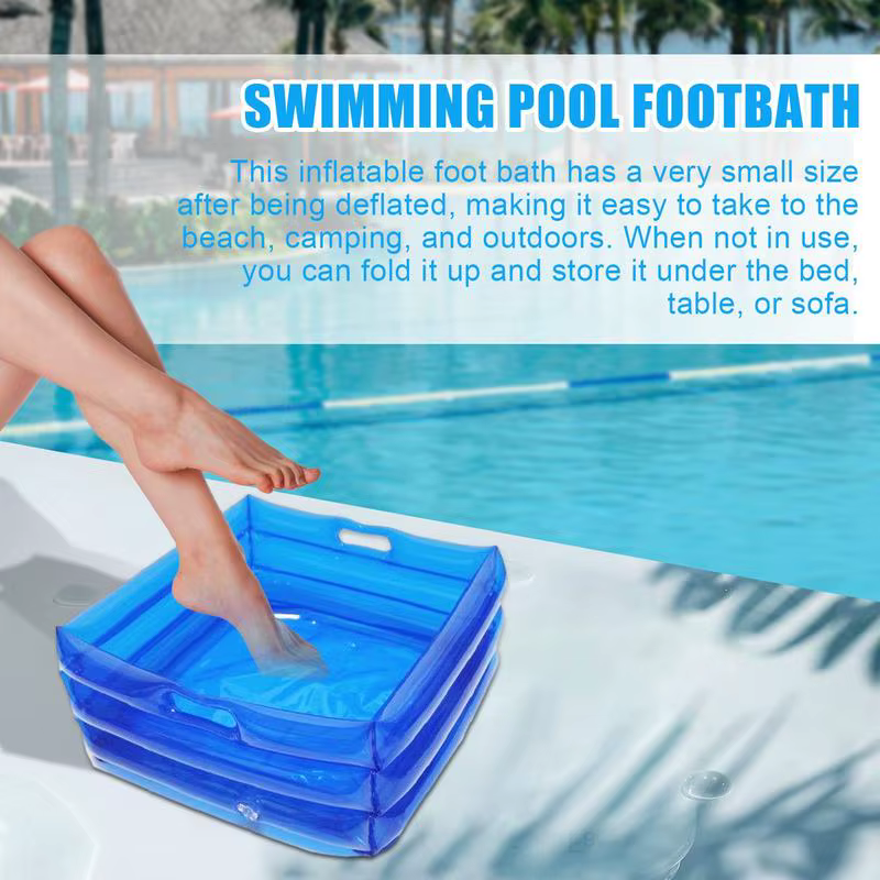 Bain de pieds de piscine pliable Portable