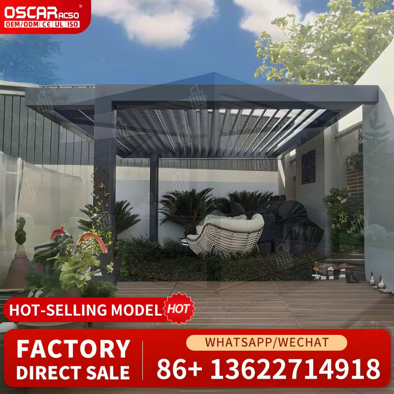 Ensembles de meubles de patio extérieurs, pergola en métal pour jardin, balcon ou cour arrière