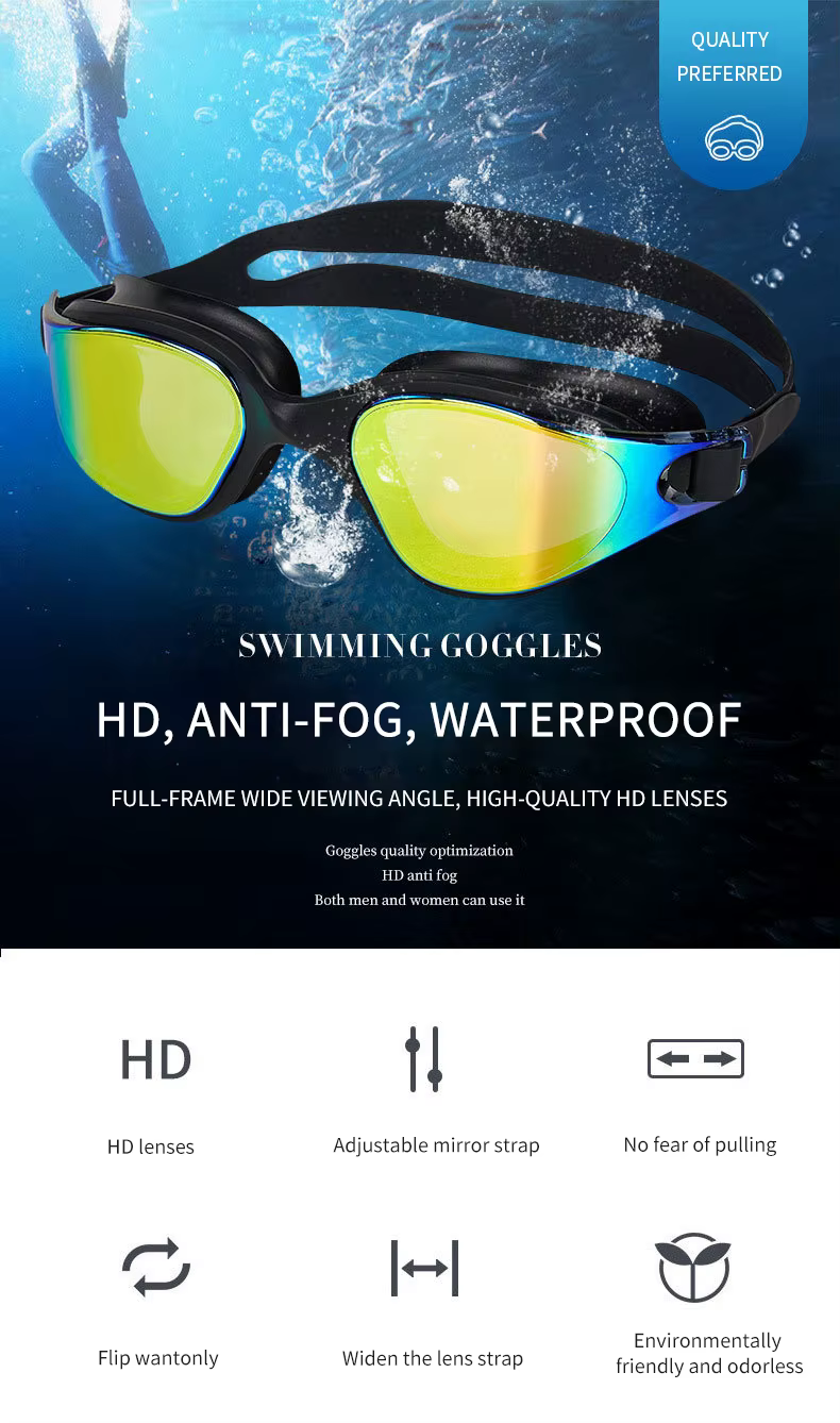 Lunettes de natation unisexes pour adultes