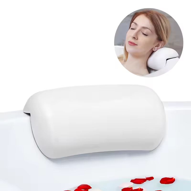 Oreiller de bain spa antidérapant imperméable pour jacuzzi – Coussin de tête et de dos rembourré en mousse à mémoire de