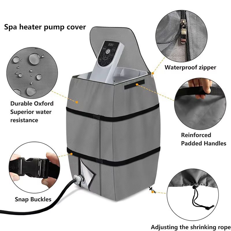 Couvercle de pompe de chauffage de spa de jacuzzi