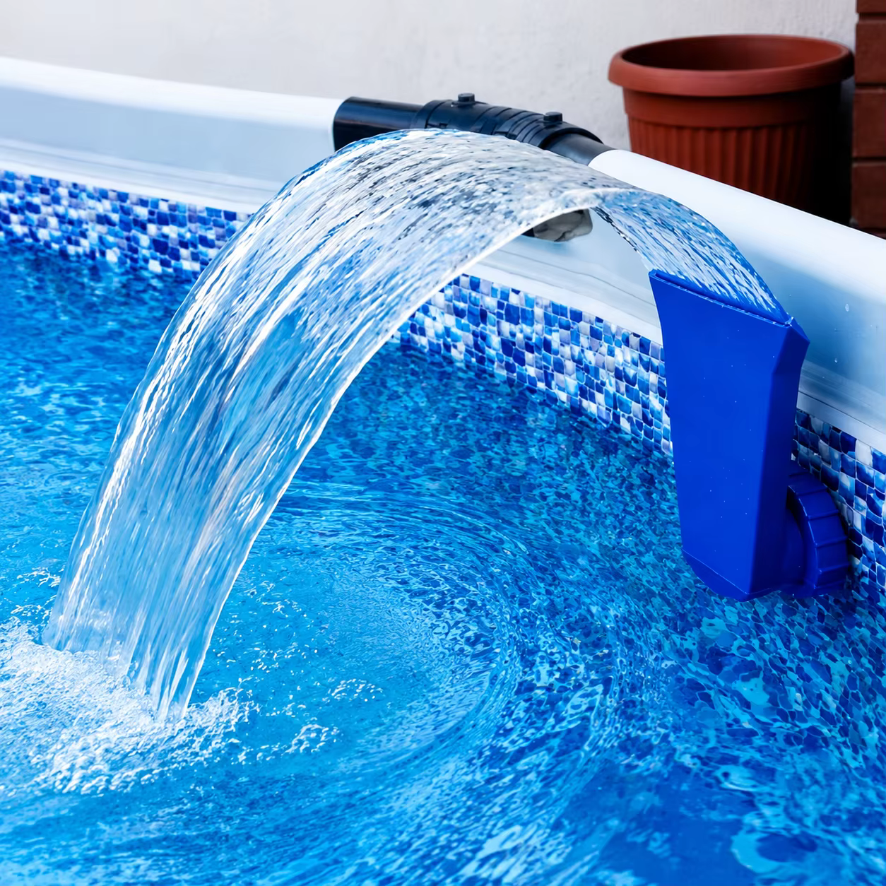 1 pièce Buse de fontaine cascade pour piscine