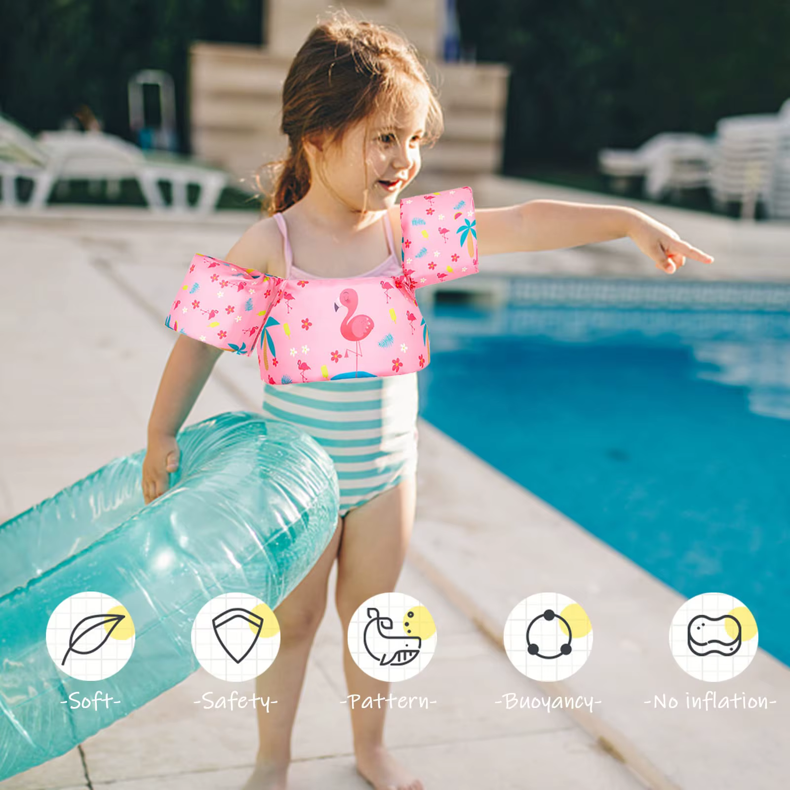 Manchons de bras flottants en mousse pour enfants