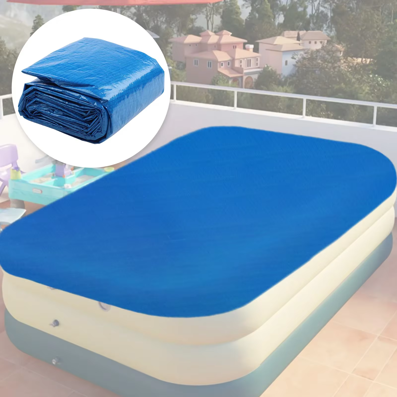 Couverture de piscine en tissu