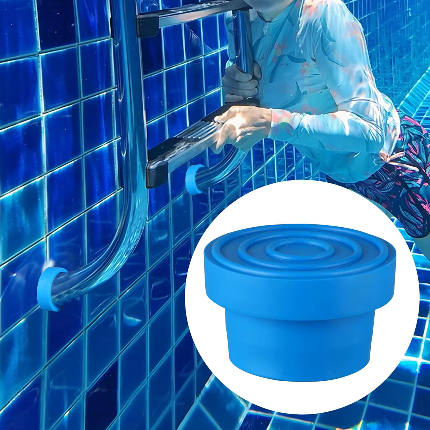 1/4 pièces Embouts en caoutchouc universels pour échelle de piscine enterrée