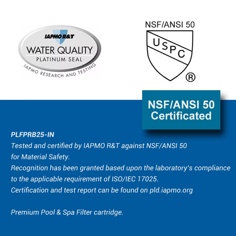 Remplacement du filtre spa piscine PLFPRB25-IN pour PRB25-IN, C-4326, FC-2375