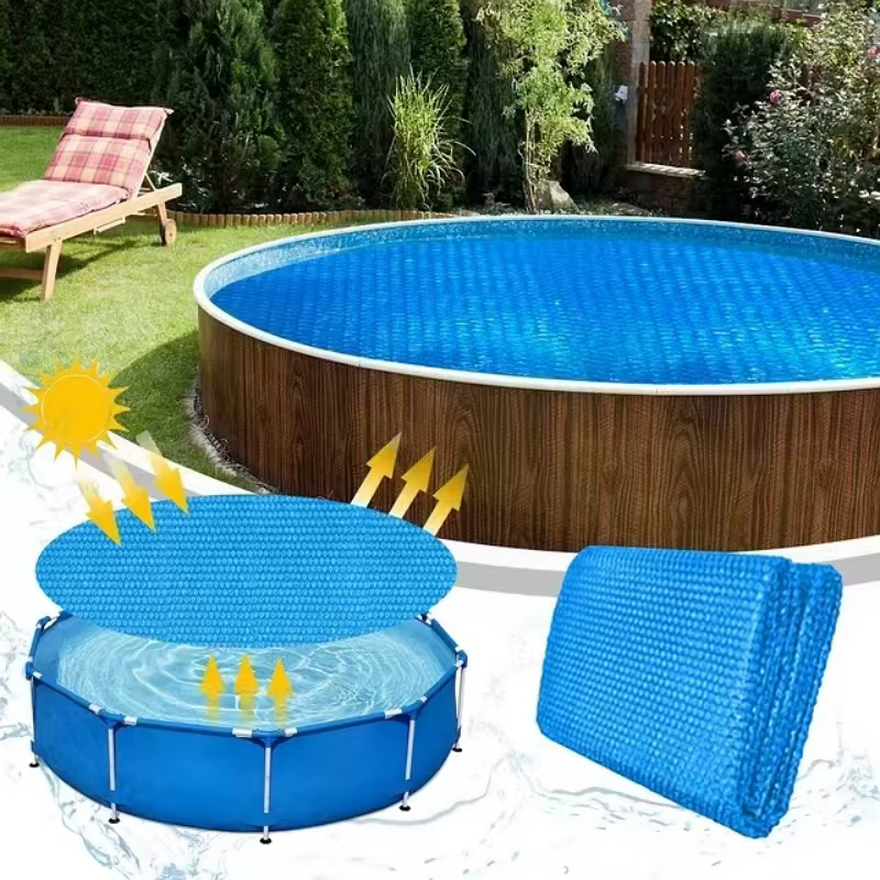 Couverture de Piscine Solaire Rectangulaire de 3x2m et Ronde de 3.6m