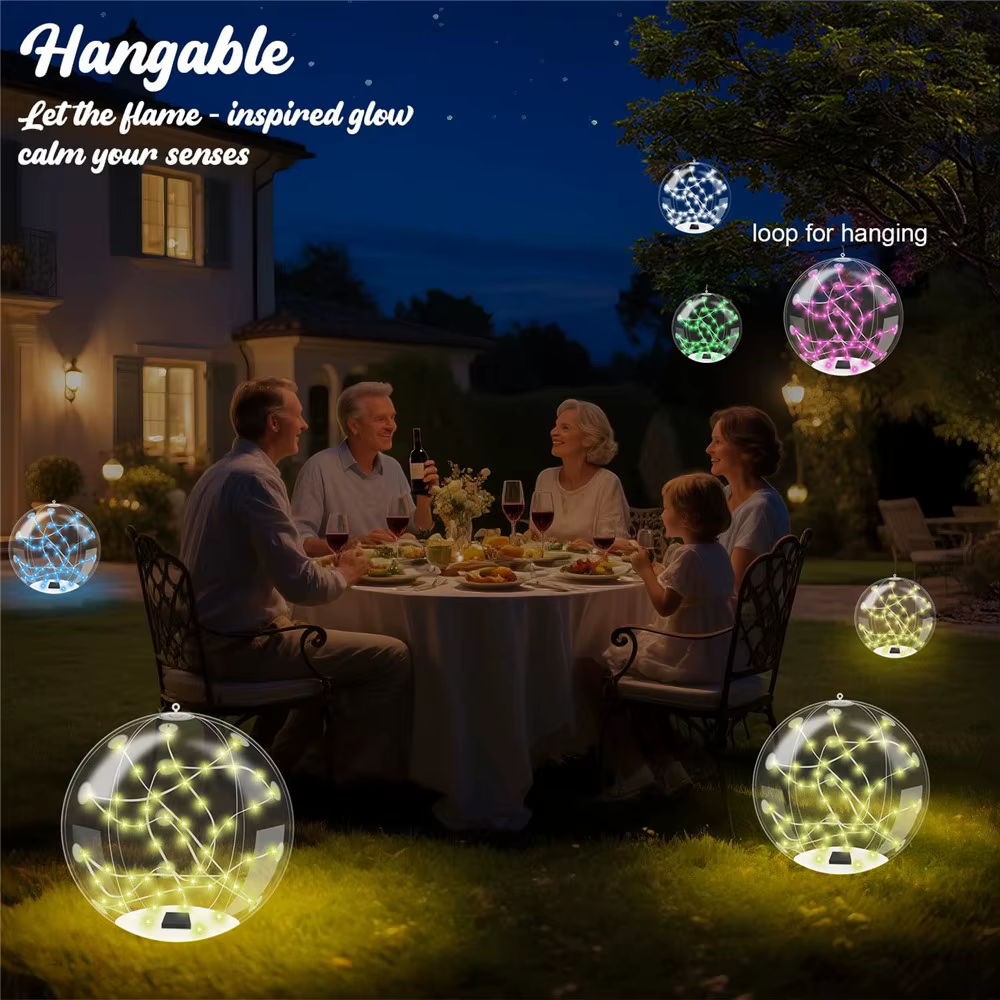 Lampes flottantes solaires pour piscine de 34 cm