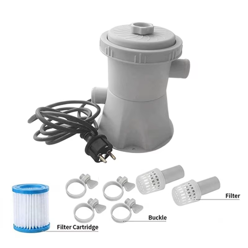 Pompe de filtration pour piscine FSTE-EU avec prise EU, 300 gallons, pour piscine hors sol, filtre à eau domestique, pompe de circulation pour nettoyage de piscine