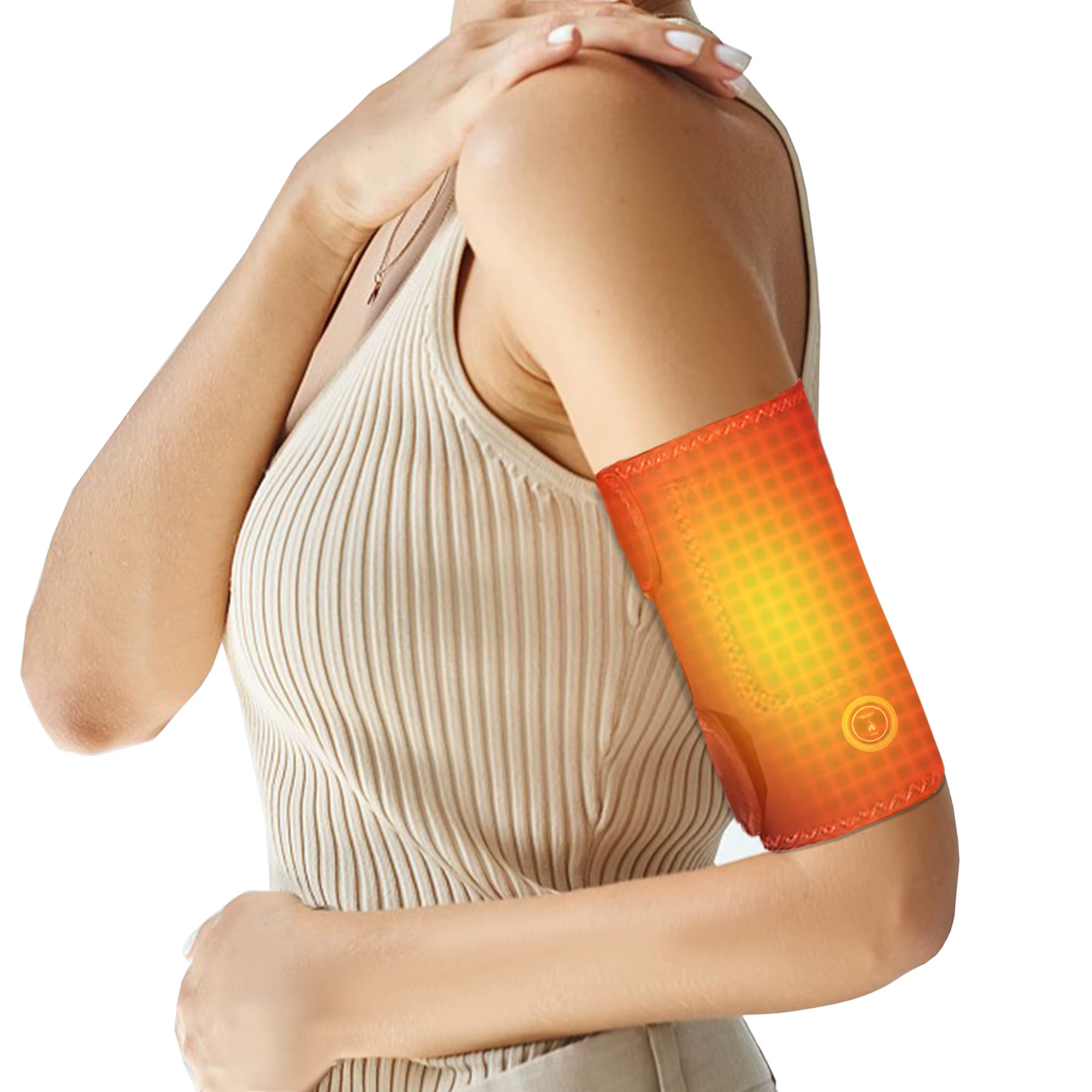 Attelle chauffante électrique pour coude, 3 niveaux de chaleur, pour tendinite, manchon chauffant pour bras, attelle de coude, manchon de bras, soulagement des douleurs articulaires et de l'arthrite