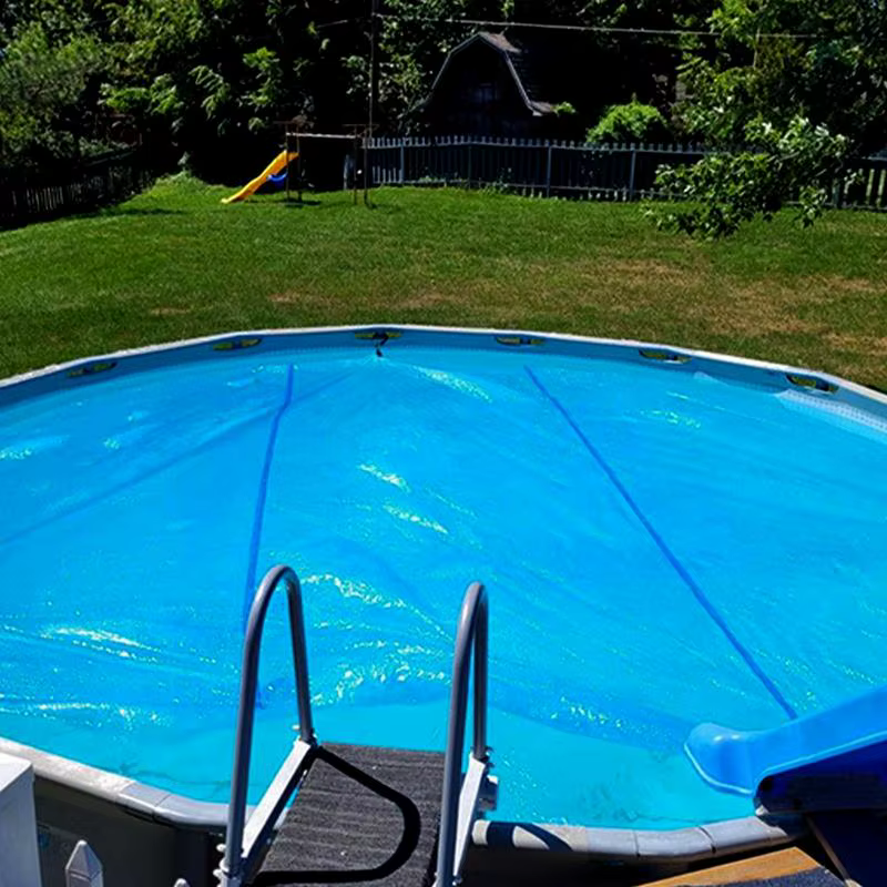 Protecteur de couverture de piscine rond
