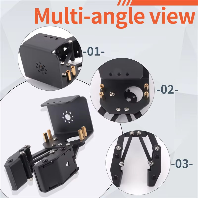 ABKR-Open Robot pince à grande griffe Robot manipulateur pour bras de Robot Kit de bricolage griffe de Robot Programmable
