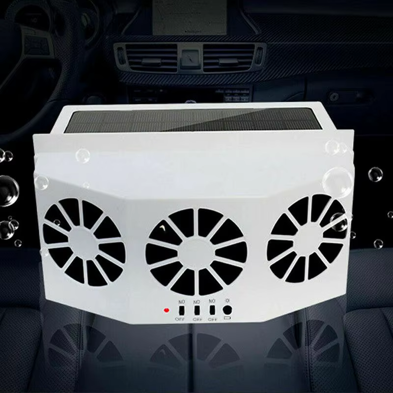Système de refroidissement automobile, panneau solaire, ventilateur d'évacuation pour fenêtre de voiture, ventilateur de ventilation pour sortie d'air de voiture, échangeur de chaleur solaire